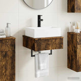 Wall-Mounted Wash Basin Smoked Oak 40 x 41 x 39 cm 890203