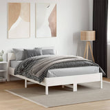 Bed Frame without Mattress White 140x190 cm Solid Wood Pine 842767