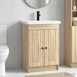 Bathroom Furniture Set Sonoma Oak 56 x 37.5 x 81 cm 3404186