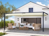 4 x 3 m Pergola, with Sliding Canopy - Cream T3398P318782