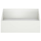 Garden Planter 2 pcs White 100 x 100 x 30 cm Cold-rolled Steel 8005081
