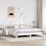Bed Frame without Mattress White 180x200 cm Super King Solid Wood Pine 3306880