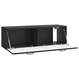 Wall-Mounted TV Cabinet Black 98 x 31 x 30 cm Engineered Wood 898726