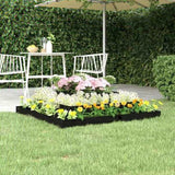 Planter Black 110x110x27 cm Solid Wood Pine 823875