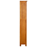 5-Tier Bookcase 70x22x140 cm Solid Oak Wood 331736