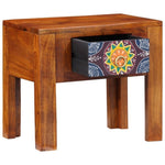 ZNTS Side Table 40x30x36 cm Solid Wood Acacia 4016511