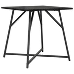 ZNTS Side Table Set of 2 - Black Oak Engineered Wood and Metal 869726
