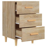 Bedside Cabinet Sonoma Oak 40x40x66 cm Engineered Wood 812081
