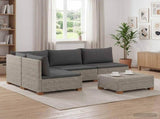 5 pcs Rattan Lounge Set with Cushions GENDT Natural Rattan 3429873