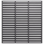 Fence Panel WPC 180x180 cm Grey 318110