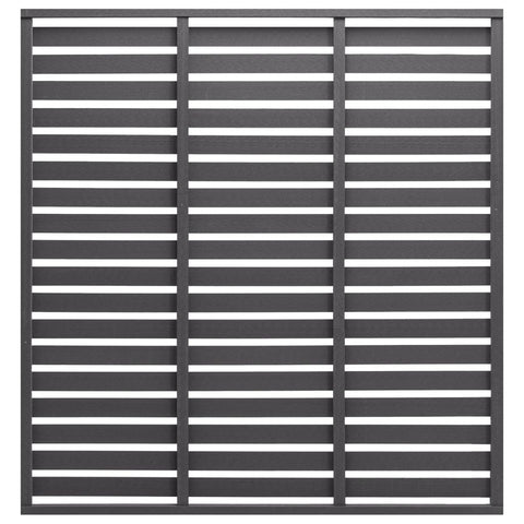 Fence Panel WPC 180x180 cm Grey 318110