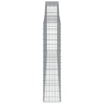 Arched Gabion Basket 400x30x140/160 cm Galvanised Iron 153527
