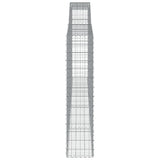 Arched Gabion Basket 400x30x140/160 cm Galvanised Iron 153527
