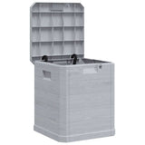 Garden Storage Box 90 L Light Grey 45683