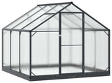Garden Greenhouse with Door Anthracite 183.5 x 183.5 x 207 cm 3433041