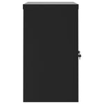 ZNTS File Cabinet Black 90x40x70 cm Steel 339722