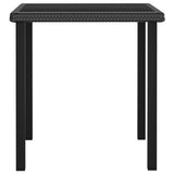 Outdoor Dining Set Black Poly rattan Medium Durable 3100396