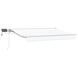 Manual Awning Frame with LEDs White 3.5 x 2.5 m 3420605