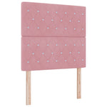 ZNTS Bed Frame Pink 90x200 cm Velvet 3344854