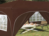 Pop-up Party Tent 575 x 288 x 245 cm Brown Oxford Fabric 42019907
