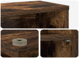 CD Cabinet 2 pcs Smoked Oak 60 x 17 x 92 cm Engineered Wood 8012739