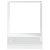 Oven Cabinet Porto High Gloss White Engineered Wood 853999