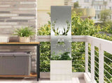 Garden Privacy Screen Silver 32 x 32 x 150 cm Galvanised steel 876418