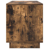 TV Cabinet with LED Lights Smoked Oak 100x41x50 cm 861413