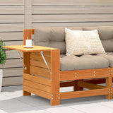 Garden Sofa Wax brown Solid pine wood Single Modular 844880