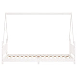 Kids Bed Frame White 80x200 cm Solid Wood Pine 834496