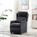 Massage Chair Dark Grey 93.5 x 67.5 x 101.5 cm Fabric 348350