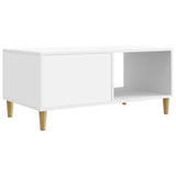 Coffee Table White 90 x 50 x 40 cm Engineered Wood 894725
