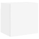 4 Piece TV Wall Units White Engineered Wood 3216428