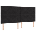 ZNTS Black Velvet Bed Frame 200x200 cm 3345031