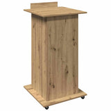 Podium with Drawer Artisan Oak 55 x 55 x 107 cm Engineered Wood 862298