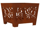 Fire Pit Brown 40 x 40 x 40 cm Weathering steel 858913