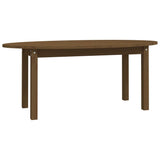 ZNTS Coffee Table Honey Brown 110x55x45 cm Solid Wood Pine 822345
