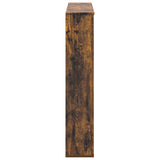 Fireplace Surround Smoked Oak 100 x 20 x 100 cm Engineered Wood 8006620