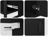 Bathroom Furniture Set 3 pcs Black Oak Engineered Wood 3402334