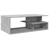 ZNTS Coffee Table Concrete Grey 102x55x35 cm Engineered Wood 848013