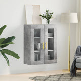 Wall Mounted Cabinet Concrete Grey 69.5x34x90 cm 828472