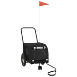 Pet Bike Trailer Black Oxford Fabric and Iron 94017