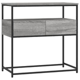 Console Table Grey Sonoma 75x40x75 cm Engineered Wood 834158