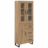 Highboard with Drawer 2 pcs Artisan Oak Engineered Wood 3415908
