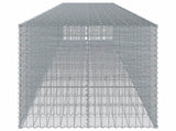 Gabion Basket with Cover 850x100x100 cm Galvanised Iron 3295205