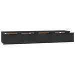 Wall Cabinets 2 pcs Black 68x30x20 cm Engineered Wood 3115893