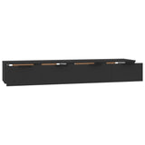 Wall Cabinets 2 pcs Black 68x30x20 cm Engineered Wood 3115893