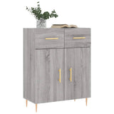 Sideboard Grey Sonoma 69.5x34x90 cm Engineered Wood 827970
