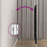 Wall Headboard Black 96x3x91.5 cm Solid Wood Pine 824677