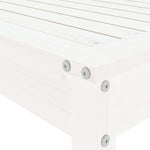 5 Piece Garden Bar Set White Solid Wood Pine 3157800